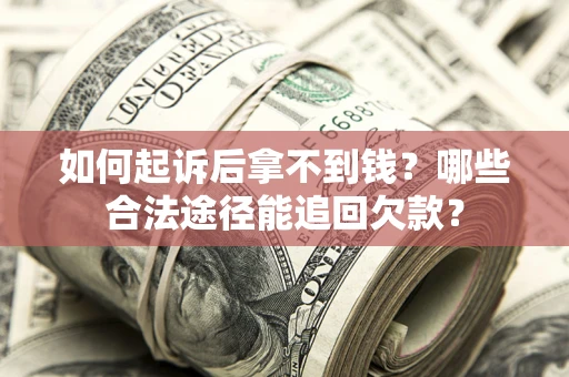 武汉如何起诉后拿不到钱？哪些合法途径能追回欠款？