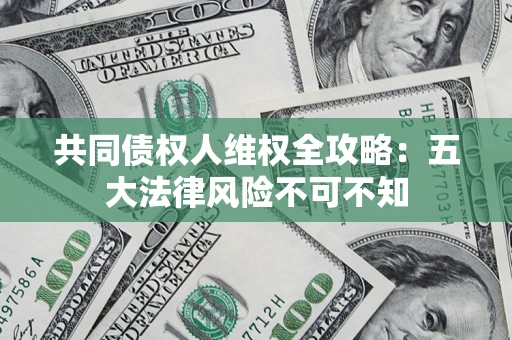 武汉共同债权人维权全攻略：五大法律风险不可不知