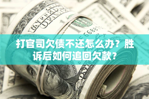 武汉打官司欠债不还怎么办？胜诉后如何追回欠款？