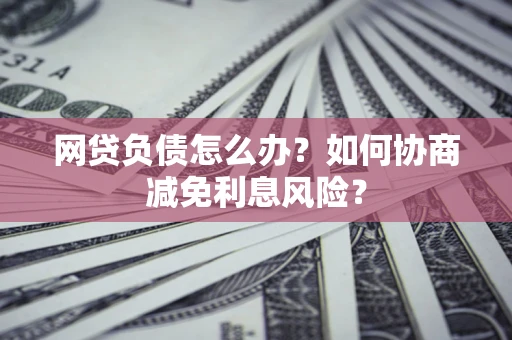 武汉网贷负债怎么办？如何协商减免利息风险？