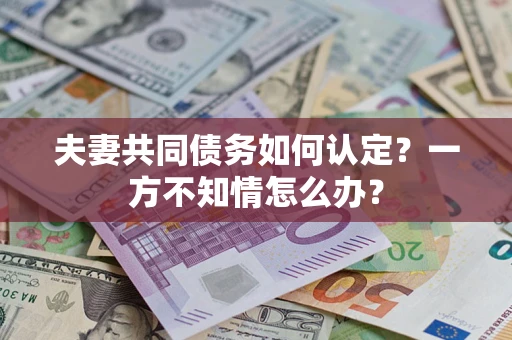 武汉夫妻共同债务如何认定？一方不知情怎么办？