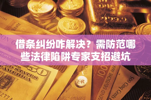 武汉借条纠纷咋解决？需防范哪些法律陷阱专家支招避坑