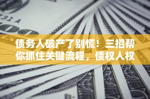 武汉债务人破产了别慌！三招帮你抓住关键流程，债权人权益不再缩水