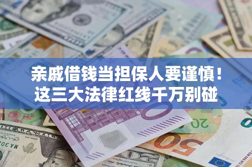 武汉亲戚借钱当担保人要谨慎！这三大法律红线千万别碰