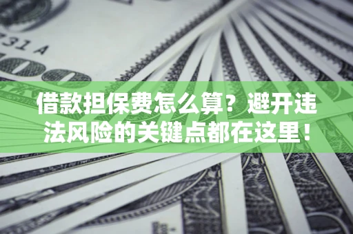 武汉借款担保费怎么算？避开违法风险的关键点都在这里！