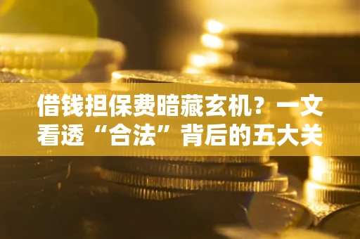 武汉借钱担保费暗藏玄机？一文看透“合法”背后的五大关键陷阱