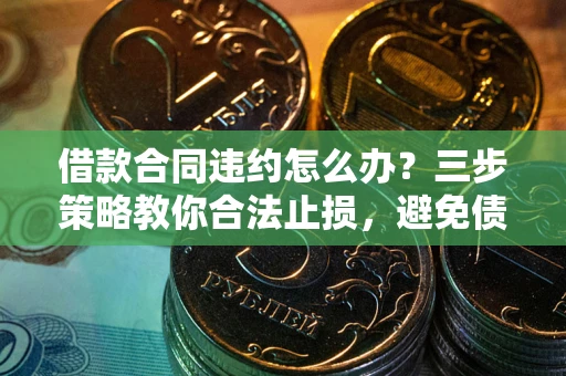 武汉借款合同违约怎么办？三步策略教你合法止损，避免债务危机升级