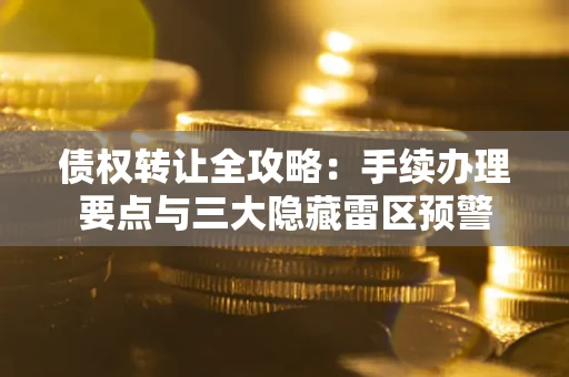 武汉债权转让全攻略：手续办理要点与三大隐藏雷区预警