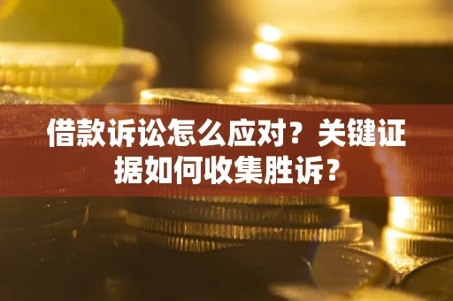 武汉借款诉讼怎么应对？关键证据如何收集胜诉？